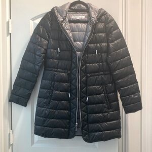 Kenneth Cole Black Puffer Coat
